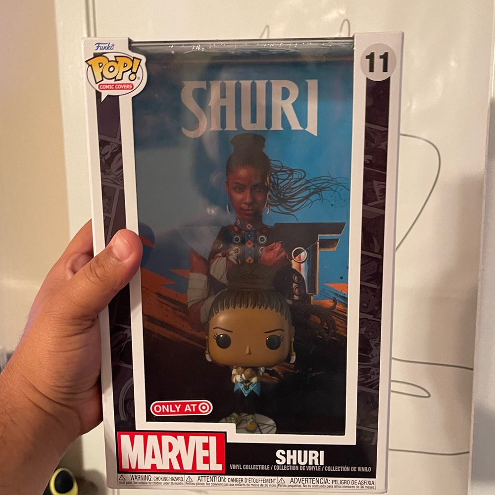 Shuri black panther comic cover Funko pop